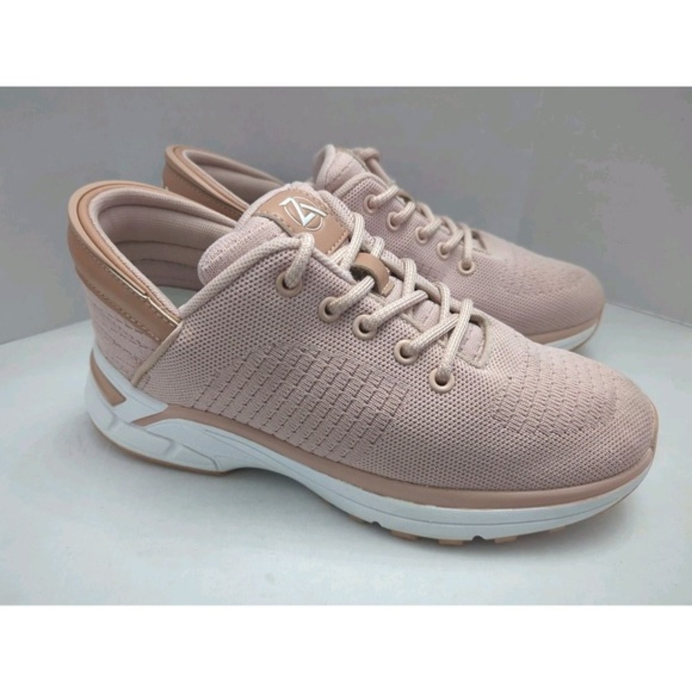 Zeba Women's Pink/Blush Lace-Up Hands Free‎ Comfort Sneakers Shoes Sz 8.5